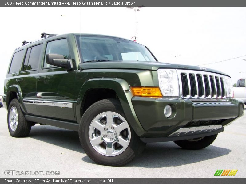 Jeep Green Metallic / Saddle Brown 2007 Jeep Commander Limited 4x4