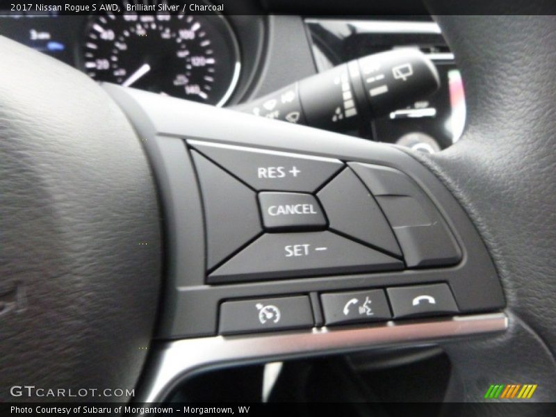 Brilliant Silver / Charcoal 2017 Nissan Rogue S AWD