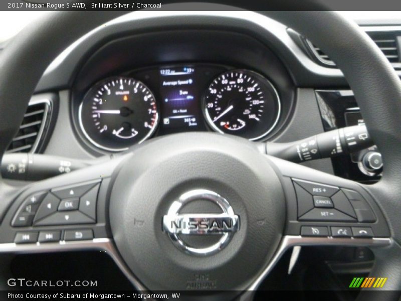 Brilliant Silver / Charcoal 2017 Nissan Rogue S AWD
