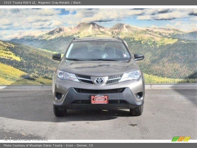 Magnetic Gray Metallic / Black 2015 Toyota RAV4 LE