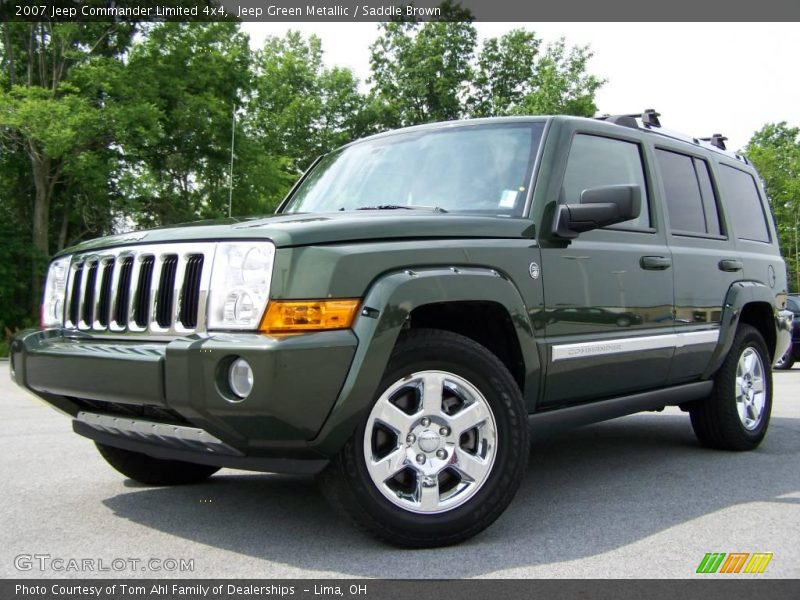 Jeep Green Metallic / Saddle Brown 2007 Jeep Commander Limited 4x4