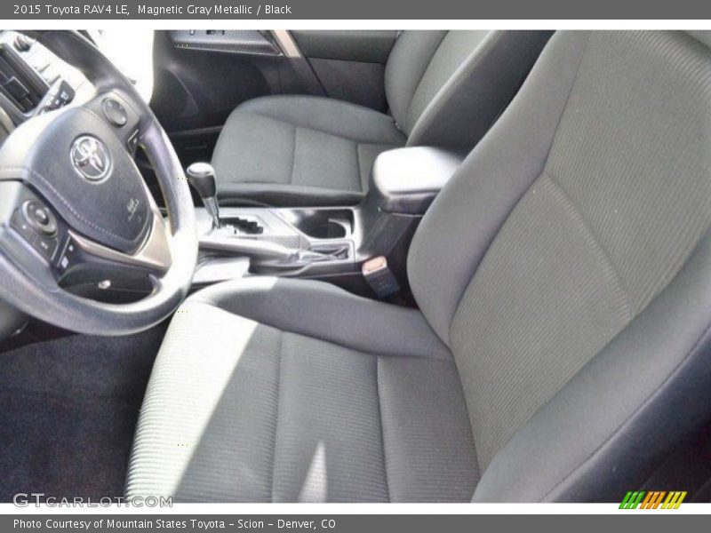 Magnetic Gray Metallic / Black 2015 Toyota RAV4 LE