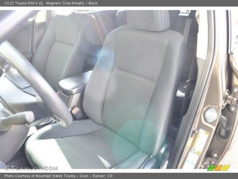 Magnetic Gray Metallic / Black 2015 Toyota RAV4 LE