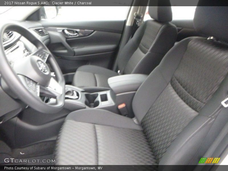Glacier White / Charcoal 2017 Nissan Rogue S AWD