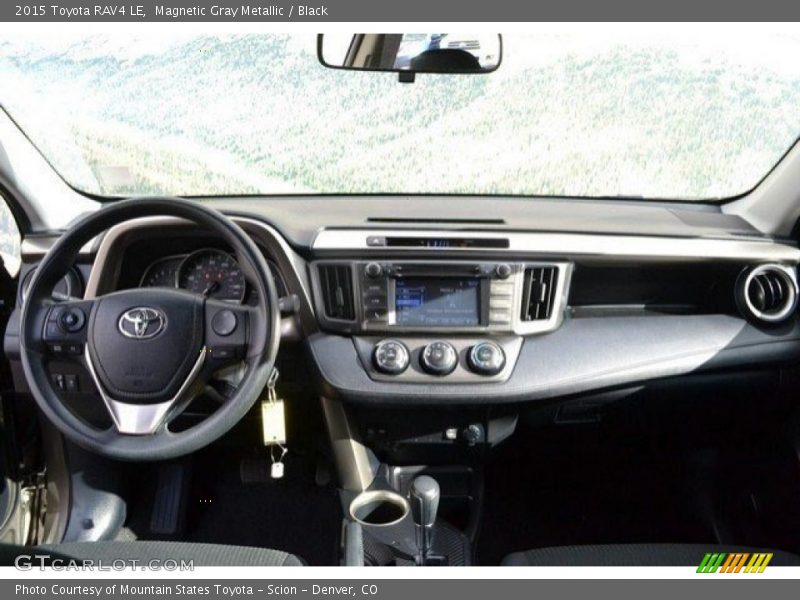 Magnetic Gray Metallic / Black 2015 Toyota RAV4 LE