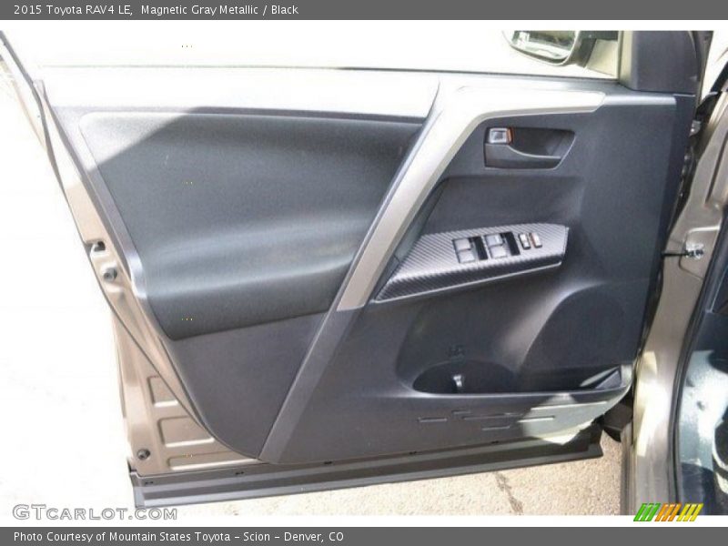 Magnetic Gray Metallic / Black 2015 Toyota RAV4 LE