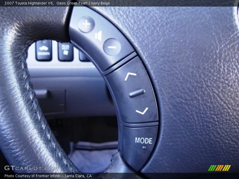 Oasis Green Pearl / Ivory Beige 2007 Toyota Highlander V6
