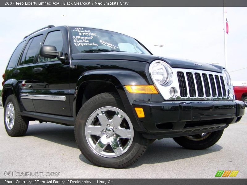 Black Clearcoat / Medium Slate Gray 2007 Jeep Liberty Limited 4x4