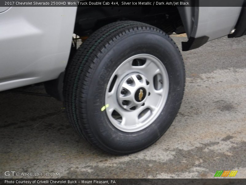 Silver Ice Metallic / Dark Ash/Jet Black 2017 Chevrolet Silverado 2500HD Work Truck Double Cab 4x4