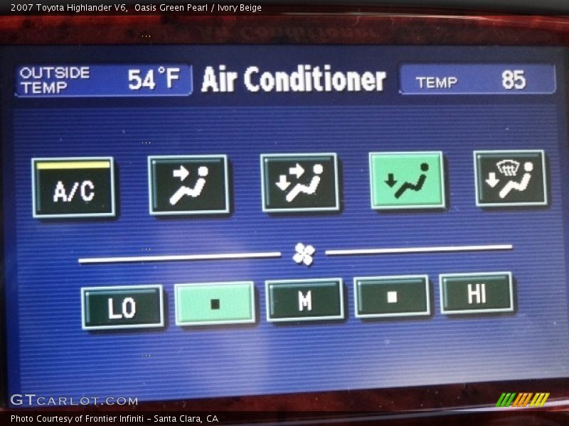 Oasis Green Pearl / Ivory Beige 2007 Toyota Highlander V6