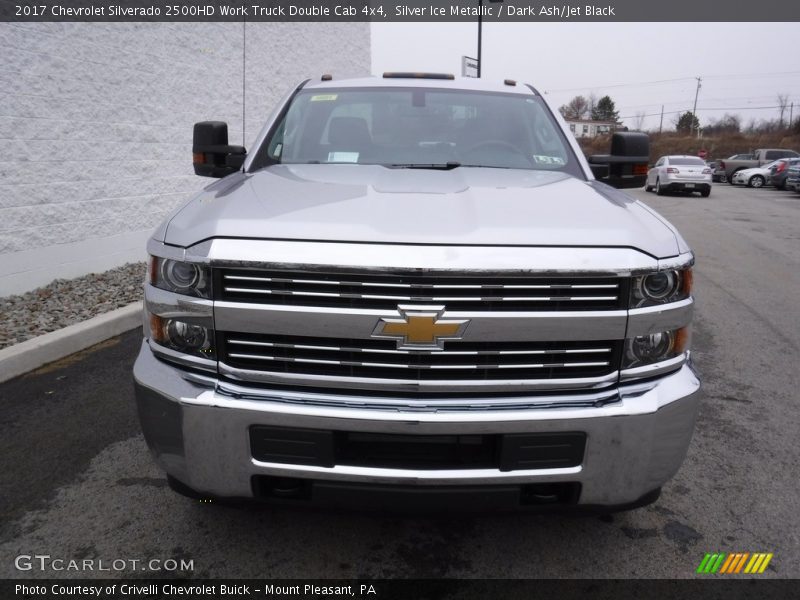 Silver Ice Metallic / Dark Ash/Jet Black 2017 Chevrolet Silverado 2500HD Work Truck Double Cab 4x4