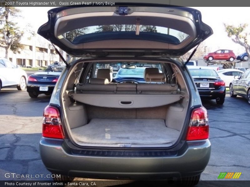 Oasis Green Pearl / Ivory Beige 2007 Toyota Highlander V6
