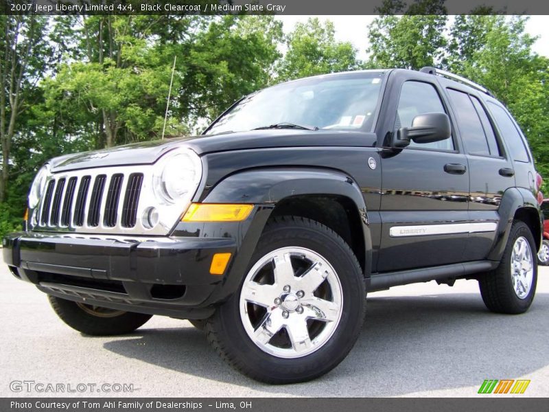 Black Clearcoat / Medium Slate Gray 2007 Jeep Liberty Limited 4x4