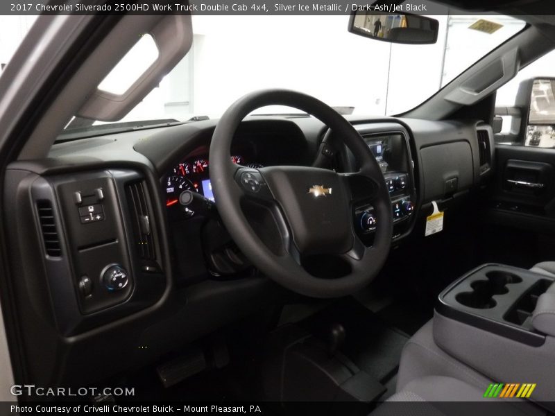 Silver Ice Metallic / Dark Ash/Jet Black 2017 Chevrolet Silverado 2500HD Work Truck Double Cab 4x4
