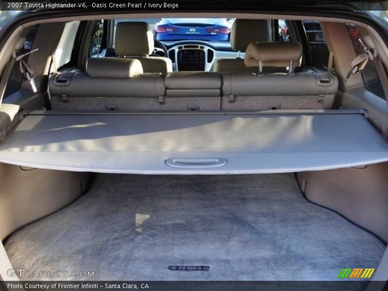 Oasis Green Pearl / Ivory Beige 2007 Toyota Highlander V6