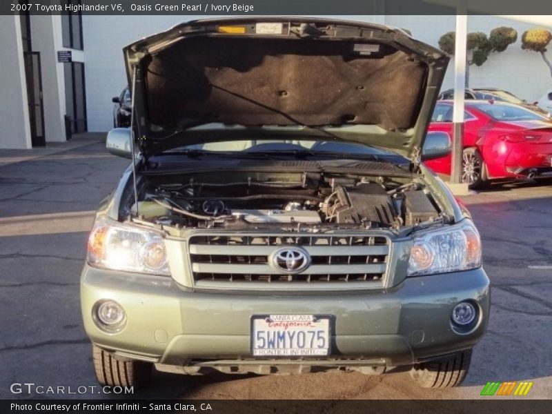 Oasis Green Pearl / Ivory Beige 2007 Toyota Highlander V6
