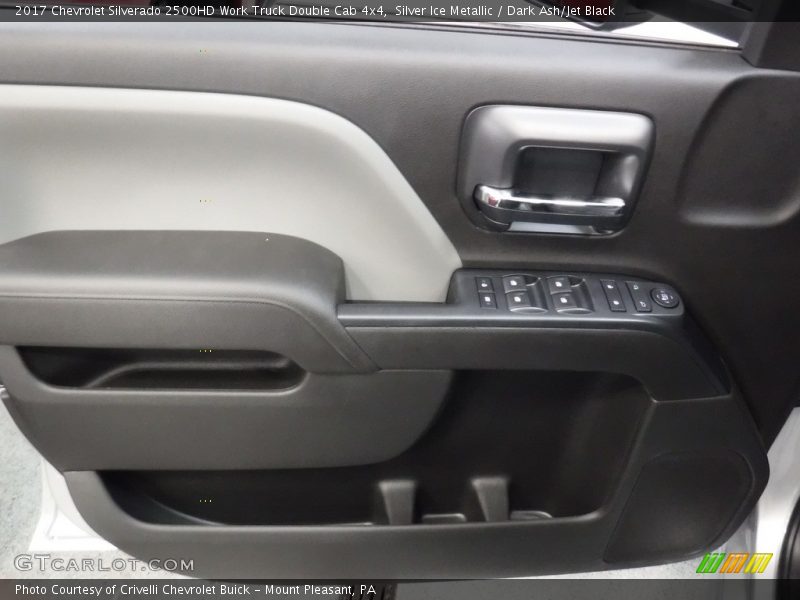 Silver Ice Metallic / Dark Ash/Jet Black 2017 Chevrolet Silverado 2500HD Work Truck Double Cab 4x4