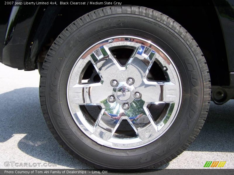 Black Clearcoat / Medium Slate Gray 2007 Jeep Liberty Limited 4x4