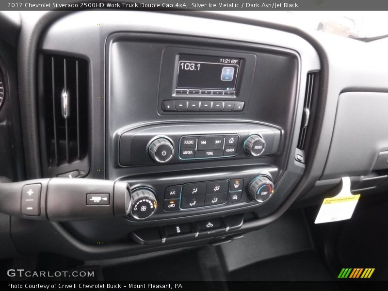 Silver Ice Metallic / Dark Ash/Jet Black 2017 Chevrolet Silverado 2500HD Work Truck Double Cab 4x4