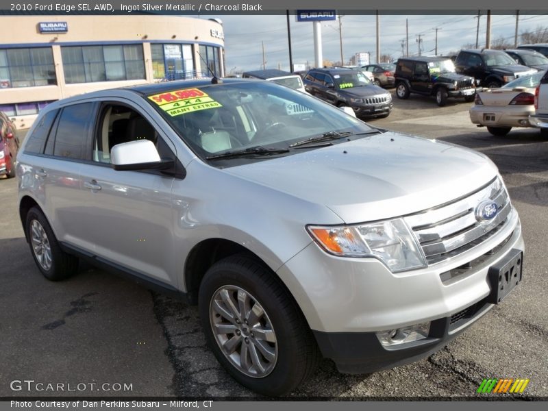 Ingot Silver Metallic / Charcoal Black 2010 Ford Edge SEL AWD
