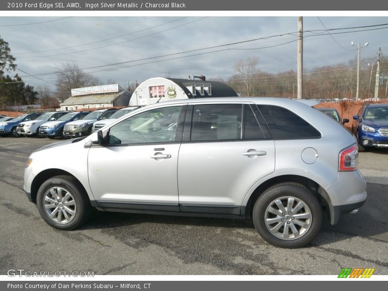 Ingot Silver Metallic / Charcoal Black 2010 Ford Edge SEL AWD