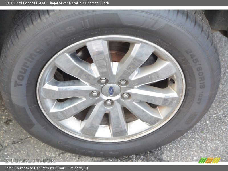 Ingot Silver Metallic / Charcoal Black 2010 Ford Edge SEL AWD