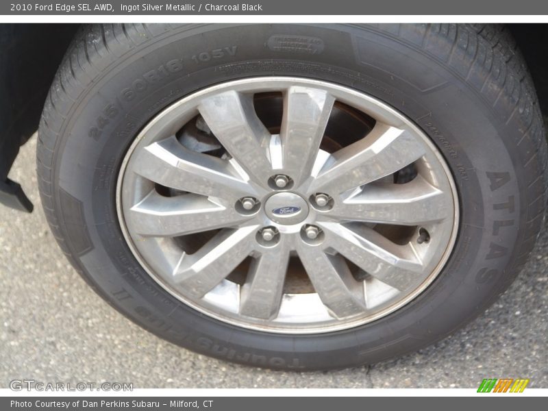 Ingot Silver Metallic / Charcoal Black 2010 Ford Edge SEL AWD