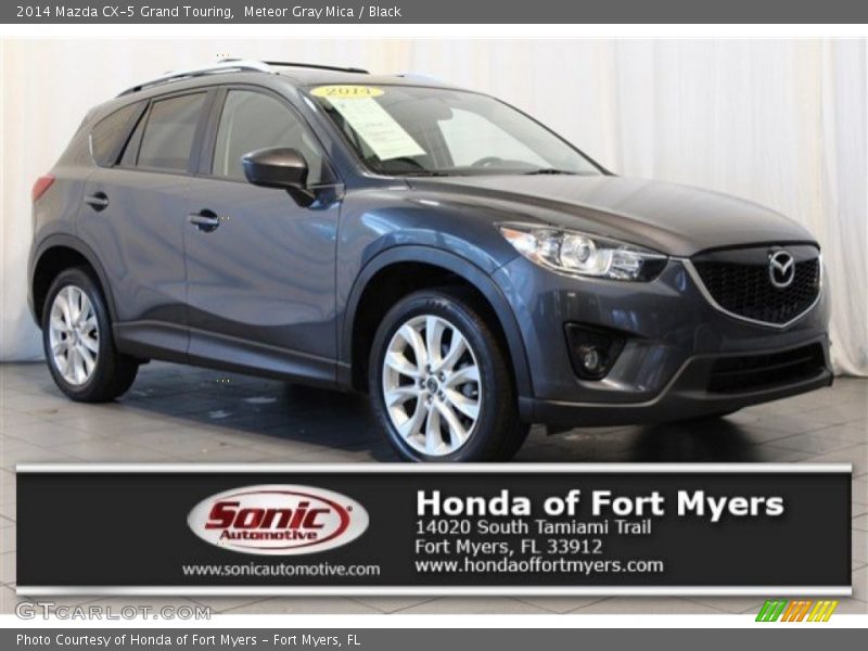 Meteor Gray Mica / Black 2014 Mazda CX-5 Grand Touring