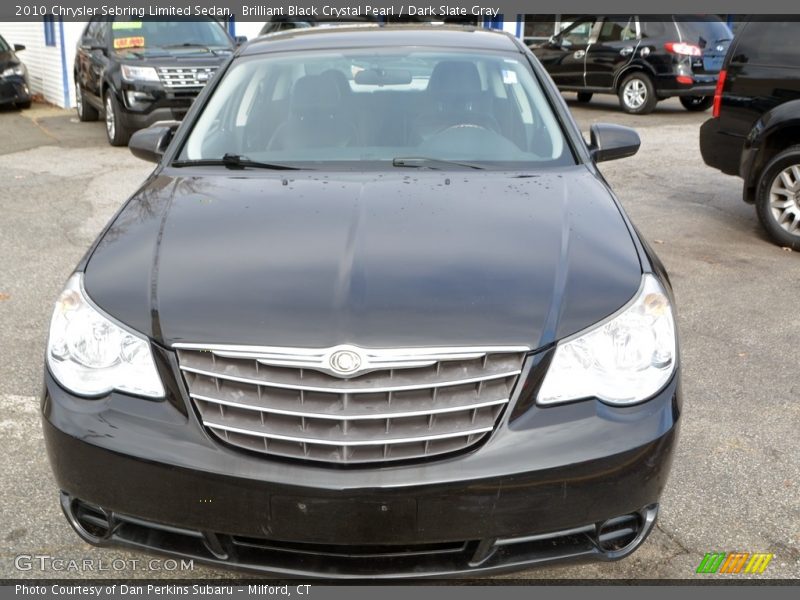 Brilliant Black Crystal Pearl / Dark Slate Gray 2010 Chrysler Sebring Limited Sedan