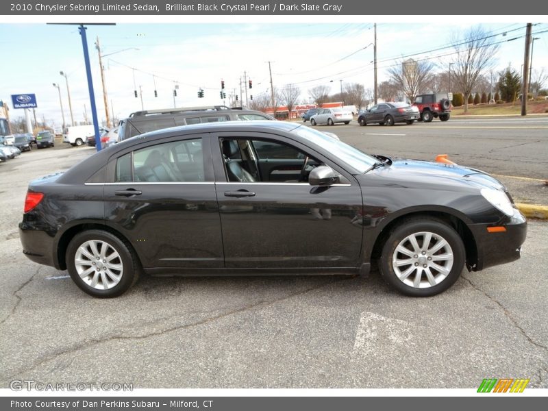 Brilliant Black Crystal Pearl / Dark Slate Gray 2010 Chrysler Sebring Limited Sedan