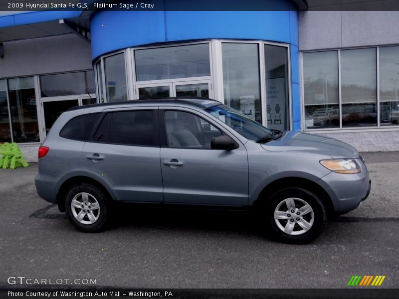 Platinum Sage / Gray 2009 Hyundai Santa Fe GLS