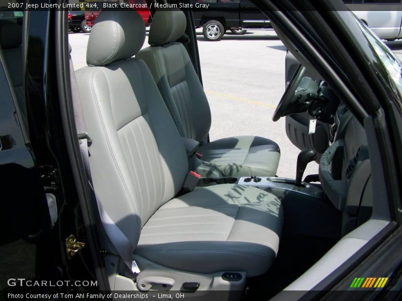 Black Clearcoat / Medium Slate Gray 2007 Jeep Liberty Limited 4x4