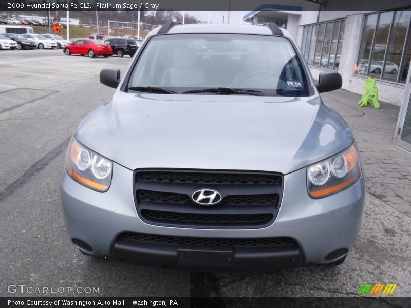 Platinum Sage / Gray 2009 Hyundai Santa Fe GLS