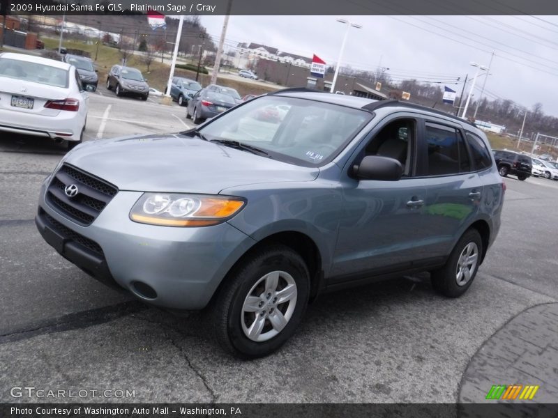 Platinum Sage / Gray 2009 Hyundai Santa Fe GLS