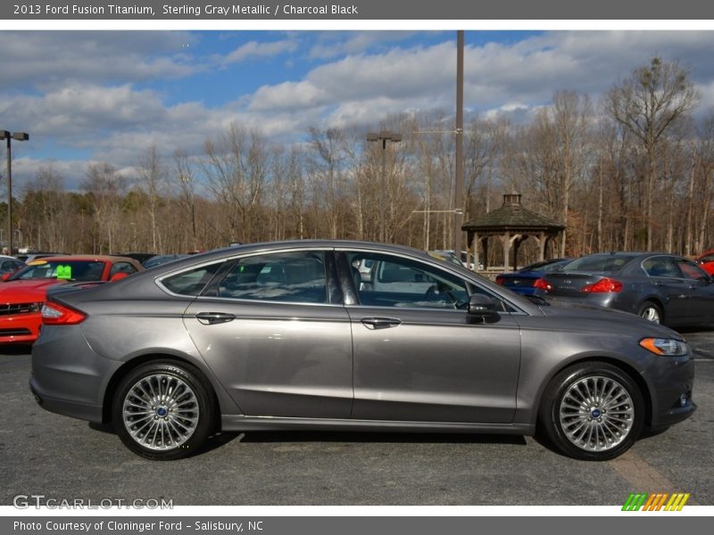 Sterling Gray Metallic / Charcoal Black 2013 Ford Fusion Titanium