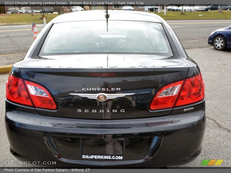 Brilliant Black Crystal Pearl / Dark Slate Gray 2010 Chrysler Sebring Limited Sedan