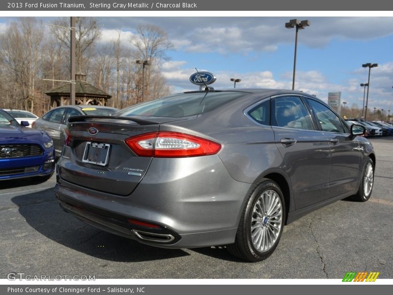 Sterling Gray Metallic / Charcoal Black 2013 Ford Fusion Titanium