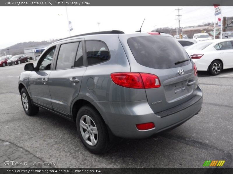 Platinum Sage / Gray 2009 Hyundai Santa Fe GLS