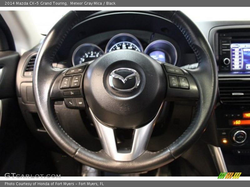 Meteor Gray Mica / Black 2014 Mazda CX-5 Grand Touring