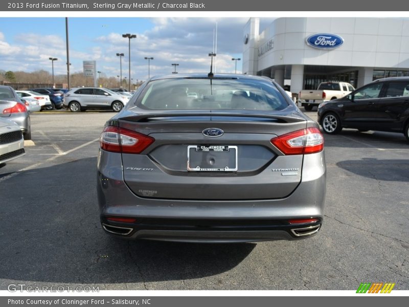 Sterling Gray Metallic / Charcoal Black 2013 Ford Fusion Titanium