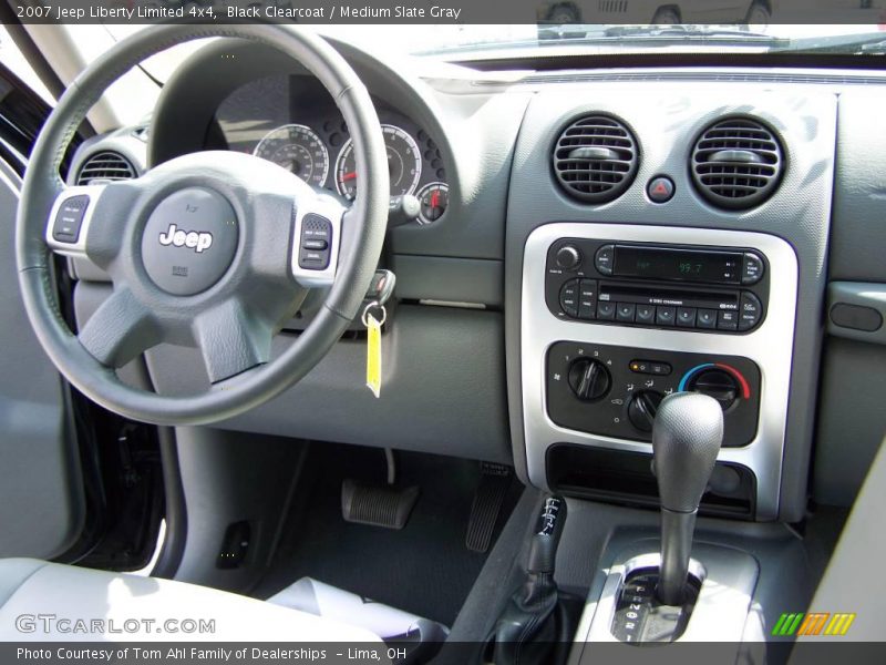 Black Clearcoat / Medium Slate Gray 2007 Jeep Liberty Limited 4x4