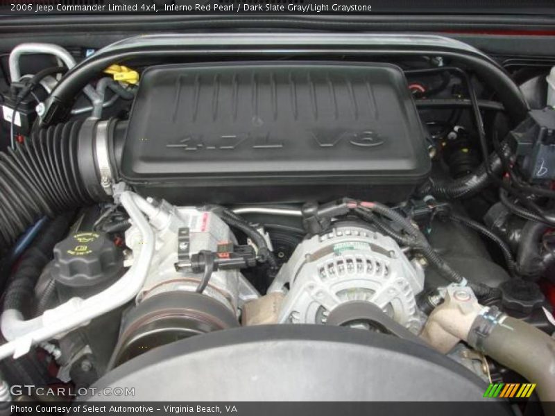 Inferno Red Pearl / Dark Slate Gray/Light Graystone 2006 Jeep Commander Limited 4x4