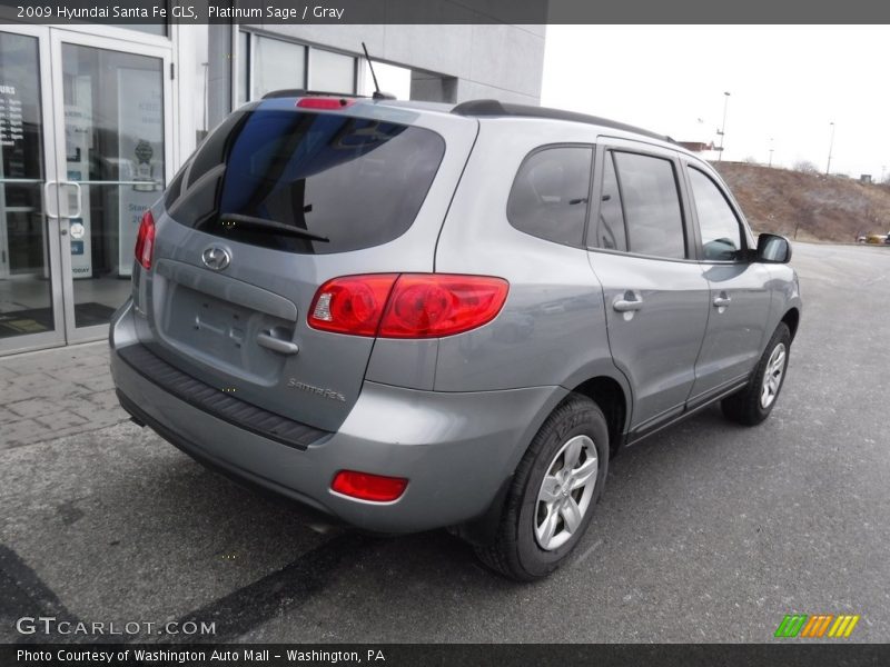 Platinum Sage / Gray 2009 Hyundai Santa Fe GLS