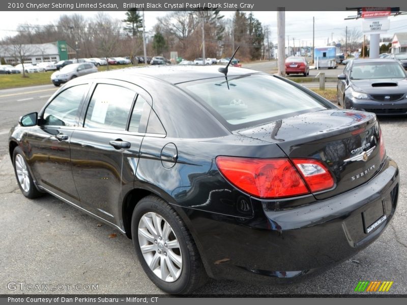 Brilliant Black Crystal Pearl / Dark Slate Gray 2010 Chrysler Sebring Limited Sedan
