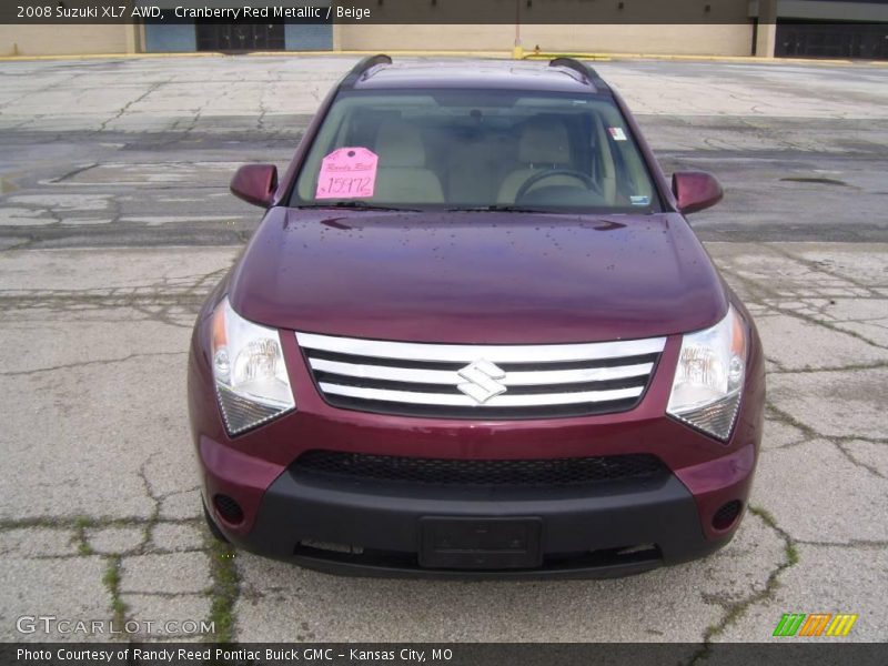 Cranberry Red Metallic / Beige 2008 Suzuki XL7 AWD