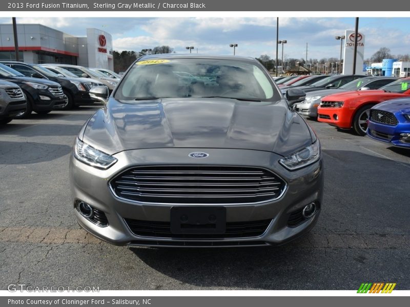 Sterling Gray Metallic / Charcoal Black 2013 Ford Fusion Titanium