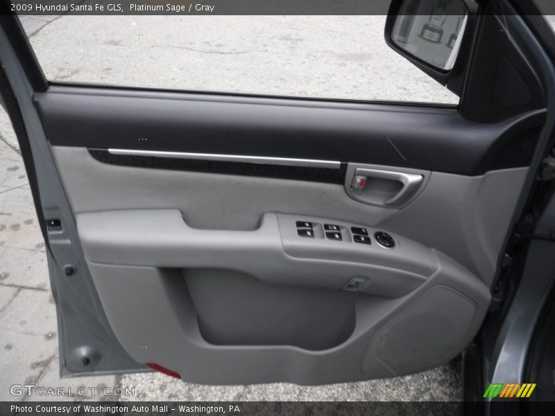 Platinum Sage / Gray 2009 Hyundai Santa Fe GLS