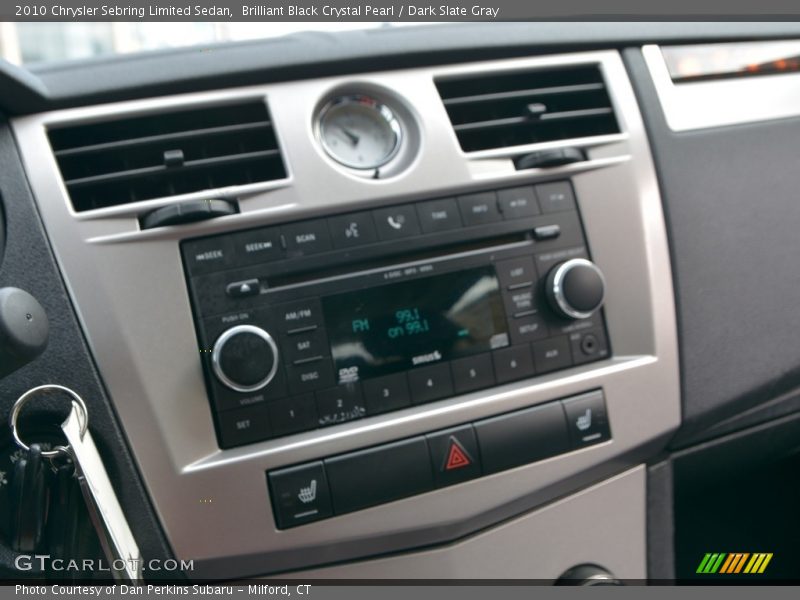 Brilliant Black Crystal Pearl / Dark Slate Gray 2010 Chrysler Sebring Limited Sedan