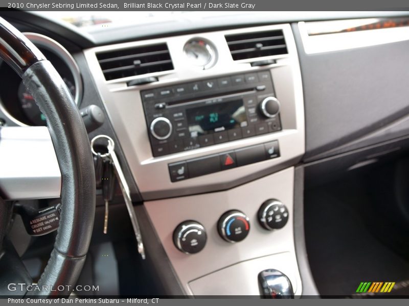 Brilliant Black Crystal Pearl / Dark Slate Gray 2010 Chrysler Sebring Limited Sedan