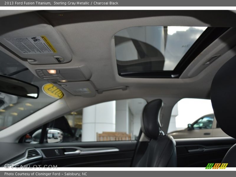 Sterling Gray Metallic / Charcoal Black 2013 Ford Fusion Titanium